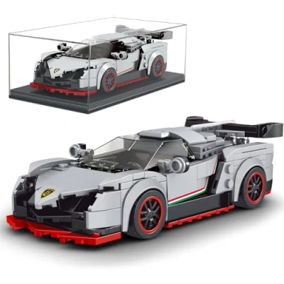Image of Mould King 27007 Model Sports Car + Display Case 398pcs