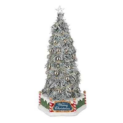 Image of Lemax Village Sights &amp; Sounds: New Majestic Christmas Tree, Resin, Gold
