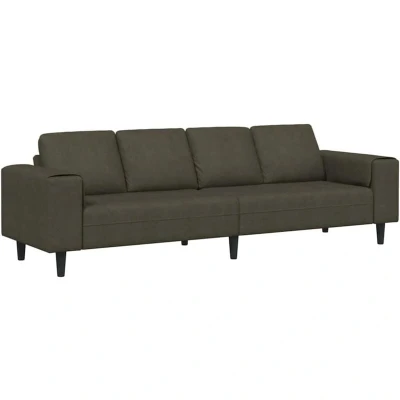 Image of vidaXL Sofa Set Army green Faux suede leather