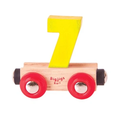 Image of Bigjigs Rail Name Number 7 (Yellow)