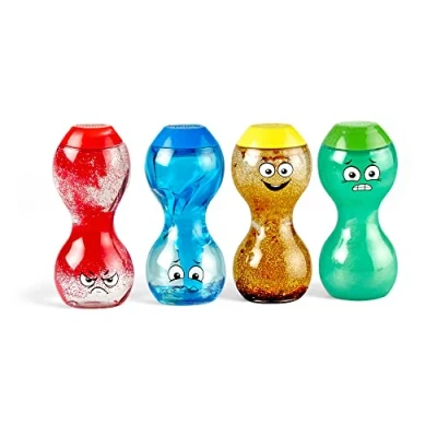 Image of Learning Resources Express Your Emotions Sensory Bottles, Toddler Toys, Quiet Fidget Play Therapy Calm Down Corner Supplies, Social Emotional Learning, Set of 4, Ages 3 4 5+