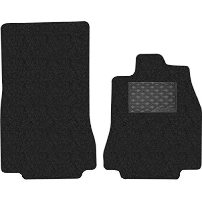 Image of Nicoman Spaghetti All Weather Fully Tailored Car mats Fit【2007 2015 XF Saloon/Estate X250 】(Front Set 2 Piece,Black Eco)