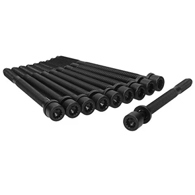 Image of 027103385Cx10 Cylinder Head Bolt Kit AJUSA 81003500 Female Star 10 VOLKSWAGEN: GOLF 3, 2, Corrado, AUDI: A6 C4 Avant, 80 B4 B3