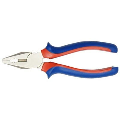 Image of CON:P CPT112180 Combination Pliers with 2C Handles, Silver/Blue/Red, 180 mm