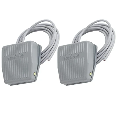 Image of WANGCL 2Pcs TFS 201 Pedal Switch,Momentary Foot Switch AC250V 10A SPDT NO NC Operated Controller for CNC Industrial with Anti Skid Rubber Surface