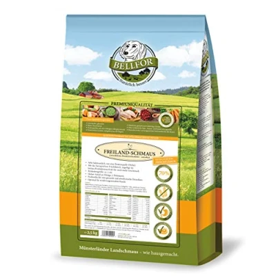 Image of Bellfor Freiland Schmaus dry food With chicken Grain free the extra portion of fresh meat 2.5 kg