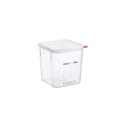 Image of Araven Squared Transparent Container Polypropylene 4Ltr with Lid 195x195x190