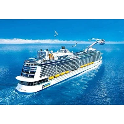 Image of Cruise Ship DIY 5D Diamond Painting by Number Unique Kits Home Wall Decor Crystal Rhinestone Cross Stitch 30x40cm