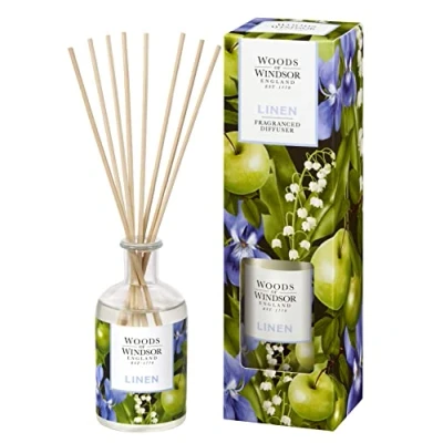 Image of Woods of Windsor Linen Diffuser 100ml (Pack 1) Blue