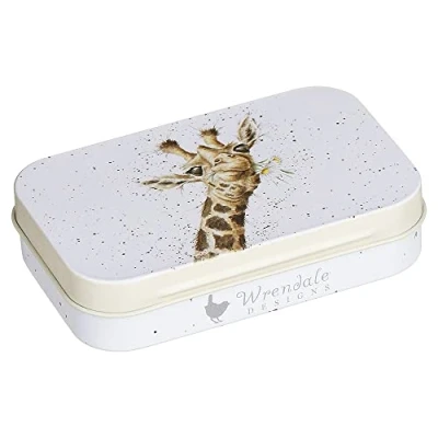 Image of Wrendale Designs &#039;Flowers&#039; Giraffe Mini Tin