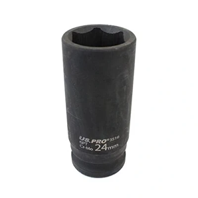 Image of US PRO 24mm 1/2 dr 6 Point Deep Impact Socket 78mm Long 3516