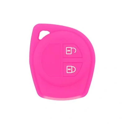 Image of BROVACS Silicone Cover Protector Case Holder Skin Jacket Compatible with SUZUKI 2 Button Remote Key Fob CV4545 Rose