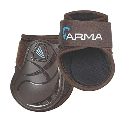 Image of Shires Arma Carbon Fetlock Boots Brown Cob