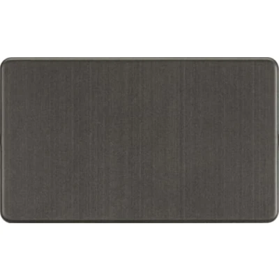 Image of KnightsBridge Screwless 2G Blanking Plate Anthracite