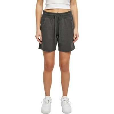 Image of Build Your Brand Ladies Terry Shorts, Women’s charcoal, XS BY066 00091 0058