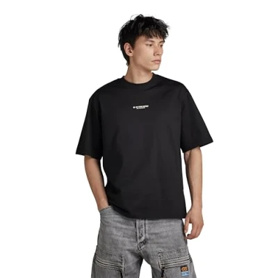 Image of G Star Center Chest BOXY Basic Tshirt, Men&#039;s, Size: Small, Black