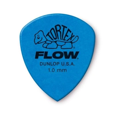Image of DUNLOP TORTEX® FLOW® PICKS Standard 1.00 mm Blue (Set of 12 pieces)