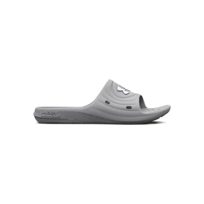 Image of Under Armour Women&#039;s UA W Locker IV SL Slide Sandal, Mod Gray/Mod Gray/White, 5.5 UK