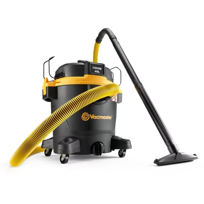 Image of Vacmaster Wet &amp; Dry Vacuum Cleaner, 45 litre. L Class Dust Extractor with 1200W Bypass Motor, Impact Resistant Tank and HEPA 13 Filtration. VJH1245PF 01L