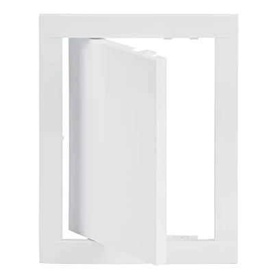Image of Steinberg14 Plastic Access Panel 150x200mm 6x8 inch Inspection Hatch White for Plasterboard Loft Door Wall Ceiling Cover
