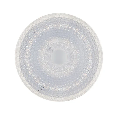 Image of UNIKA LED Patterned Glass Flush Ceiling Light White 2400lm CCT 39cm