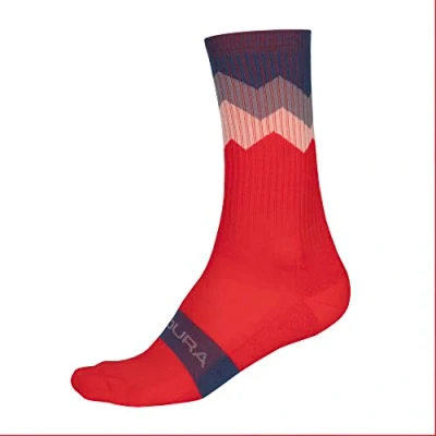 Image of Endura Men&#039;s Jagged Socks, Pomegranate, S M