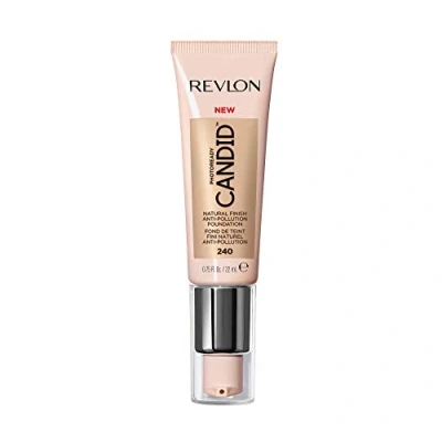 Image of Revlon PhotoReady Candid Natural Finish Foundation, with Anti Pollution, Antioxidant, Blue Light Ingredients, Beige (240), 22 ml