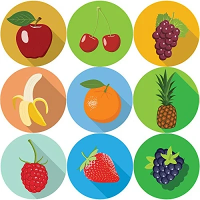 Image of 144 Fruits 30mm Reward Stickers for School Teachers, Parents, Nursery