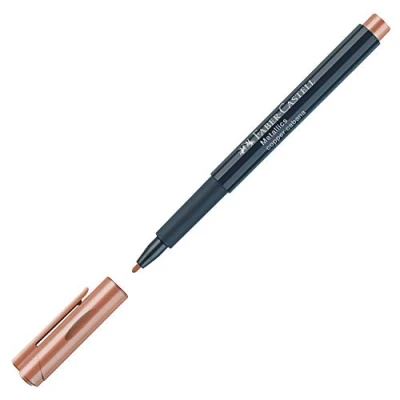 Image of Faber Castell Creative Studio Metallics Marker, Copper Canama, Single For Art, Craft, Drawing, Sketching, Home, School, University, Colouring