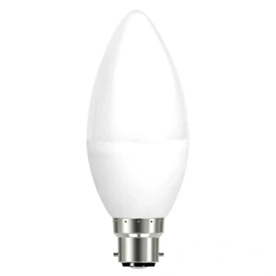 Image of Eveready LED Candle Light Bulb 6 watts 40 480 Lumens Cool White BC B22 Push in Pack of 10
