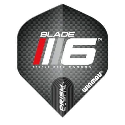 Image of WINMAU Prism Alpha Blade 6 Design Dart Fights 1 set per pack (3 flights in total) (Logo)