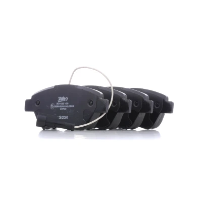 Image of 71752983, 71754802, 71770060, 71770104, 77362091 Brake pad set VALEO 301426 FIRST Front Axle incl. wear warning contact with anti squeak plate