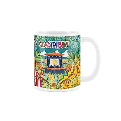 Image of Purely Home Glastonbury Ceramic Mug Coffee Tea Present UK Festival Gift