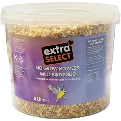 Image of Extra Select No grow Wild Bird Food In Bucket 5 ltr (Pack of 1), packaging may vary