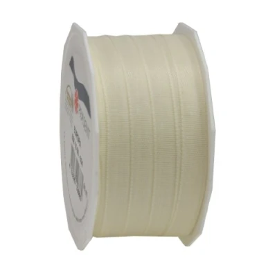 Image of C.E. Pattberg Präsent Europa Taffeta Ribbon Cream 10 mm width, 50 m length