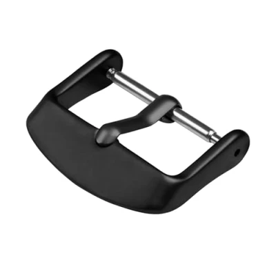 Image of Archer Watch Straps Stainless Steel PVD Replacement Buckle (Matte Black, 22mm)