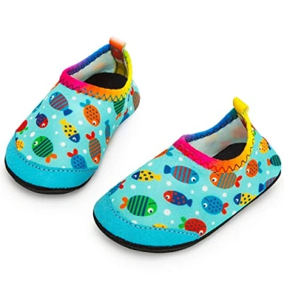 Image of Yorgou Baby Boys Girls Water Shoes Toddler Beach Barefoot Aqua Socks Non Slip for Pool