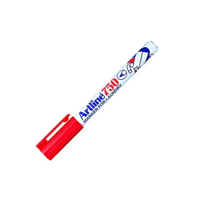 Image of Artline Ek750 Marker for Laundry Red
