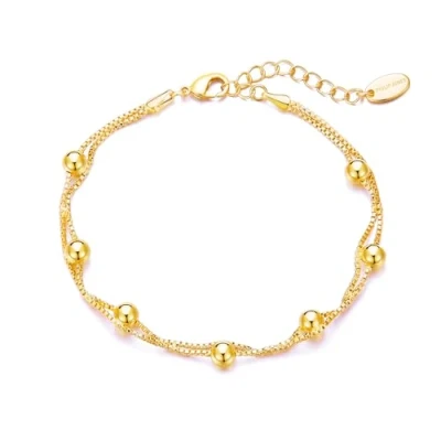 Image of Philip Jones Gold Plated Ball Bracelet
