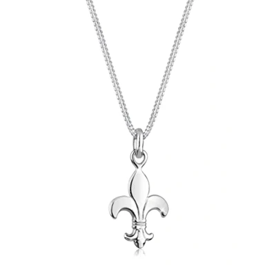 Image of Elli Women&#039;s 925 Sterling Silver Xilion Cut Necklace with Pendant Length of 45 cm