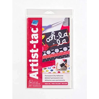 Image of Grafix Paper Artist Tac 5.5 inch x 9 25/Pkg, White