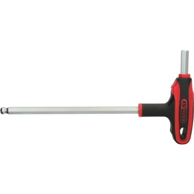 Image of KS Tools 151.8138 ERGOTORQUEplus T handle ball ended hexagon key wrench, 10mm