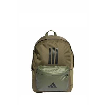 Image of adidas Unisex CLASSIC THREE STRIPES BACKPACK BACK TO SCHOOL, olive strata/black, One Size