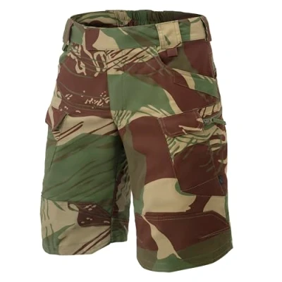 Image of Helikon Tex Urban/Outdoor Tactical Shorts for Men Lightweight Cargo Tactical, Military, Police, Hiking, Hunting, Rhodesian Camo, 34W x 11L