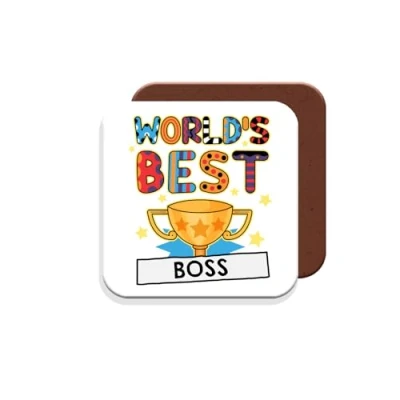 Image of Boss Coaster Worlds Best Gift Giftset Made by MUGGZ in The UK