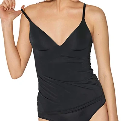Image of Sloggi Womens Wow Comfort Camisole Top Black Polyamide Size X Small