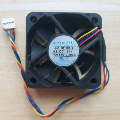 Image of CYRMZAY Compatible for NONOISE G5015M12D1 + 6 12V 0.200A 5015 4 Wire car audio cooling fan