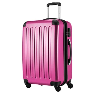 Image of HAUPTSTADTKOFFER Alex Luggage Suitcase Hardside Spinner Trolley 4 Wheel Expandable, 65cm, pink