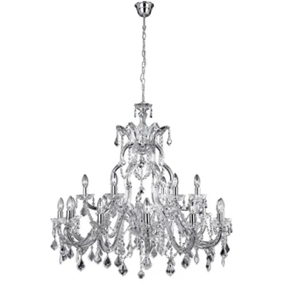 Image of Marie Therese 18 Light Crystal Chandelier Chrome Finish, E14