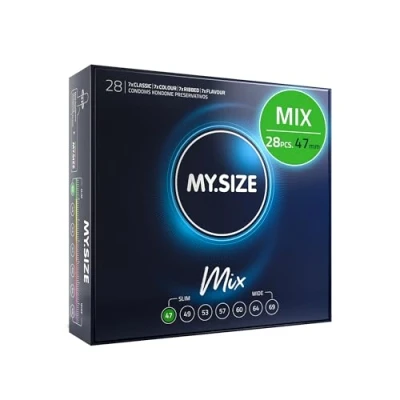 Image of My.Size Mix Condoms Size 1, 47 mm, Bulk Pack, Contains 28 Pieces